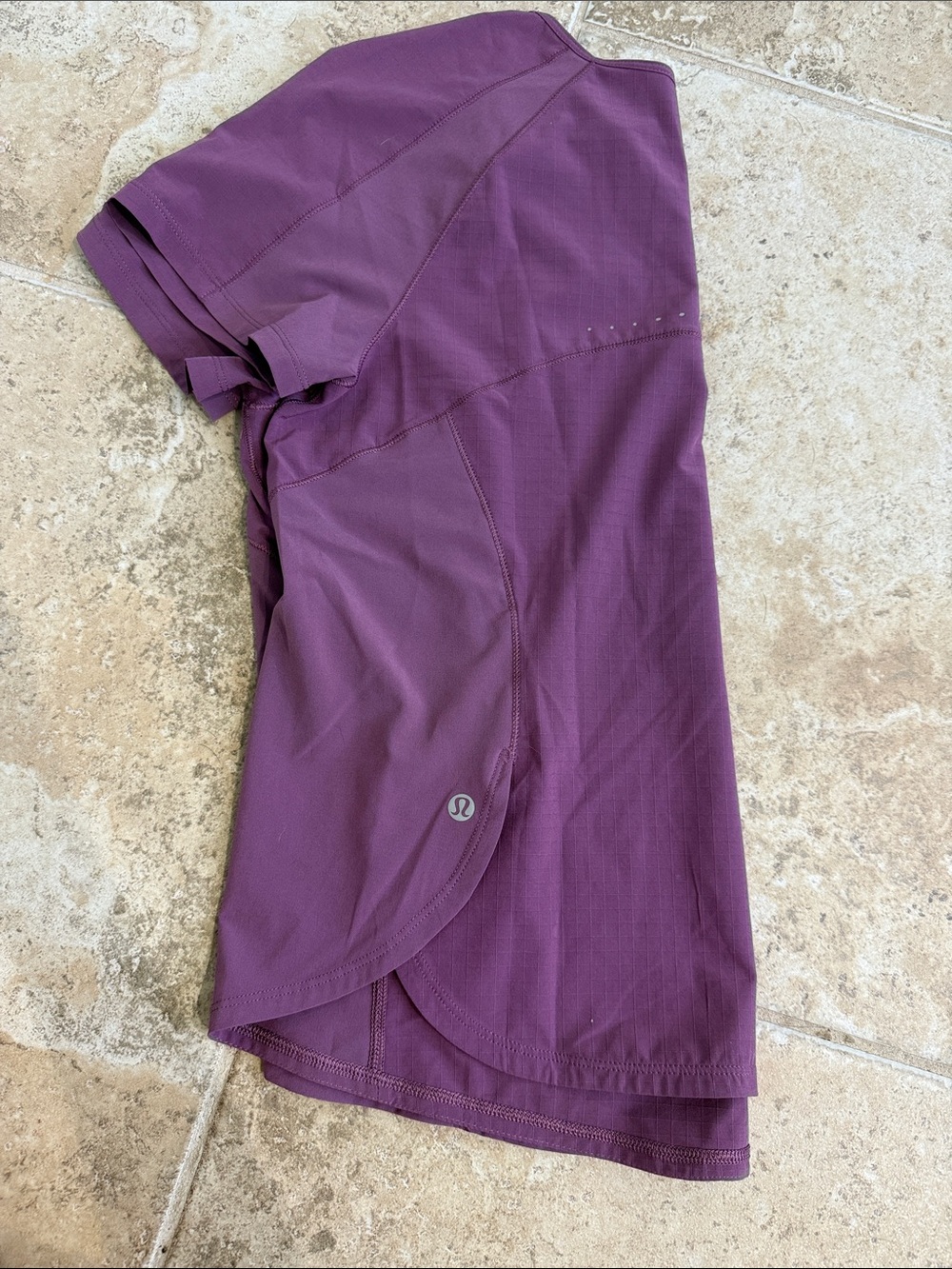 lululemon High Neck Running Training T-Shirt Wisteria Purple Size 4